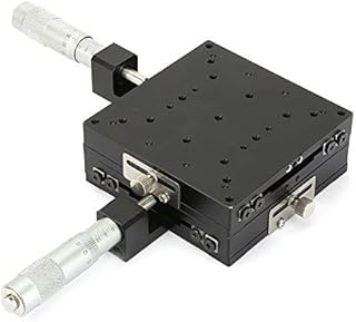 Manual XY Linear Stage,100mm Manual XY Sliding Table,Micrometer Trimming Platform,Precision Machining,for Precision Inspection, Equipment Positioning etc