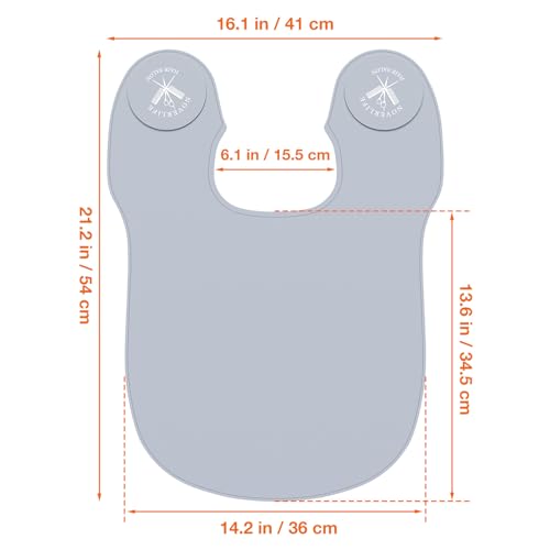 Noverlife Hair Cutting Collar Weighted, Waterproof Hair Cutting Mat for Shoulders Haircut Silicone Neck Collar, Haircutting Guide Cape Hair Dye Collar Gray Neck Guard Shoulder Pad for Hairdressing