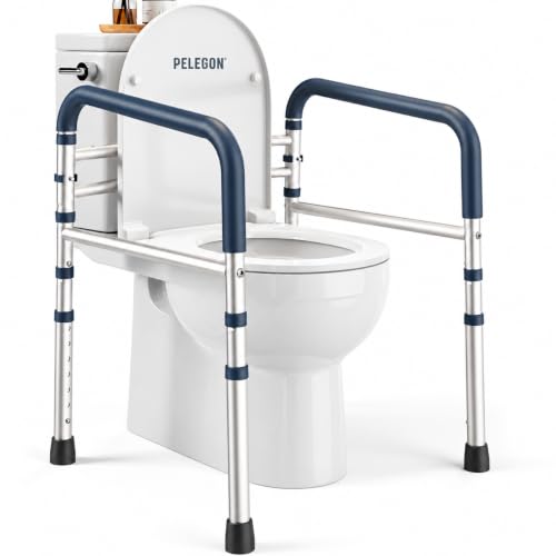 PELEGON Toilet Safety Rails (350 lb) - Adjustable...