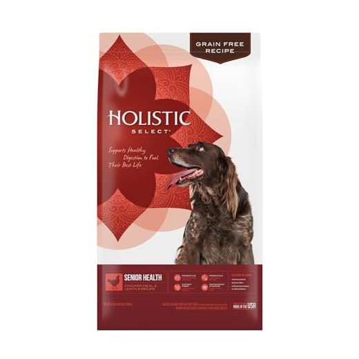 Holistic Select Natural Pet Food Holistic Select Natural Grain Free Dry Dog Food, Senior Chicken Meal & Rice Recipe, 24-Pound Bag
