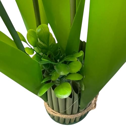 Image of Garden Art Pack of 1 Artificial Phalaenopsis Orchid Bonsai Bunch, 6 Heads, 9 Flowers, 31 cm GAAPHOB-6H-31Y (Yellow)