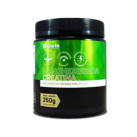 Suplemento em pó Growth Supplements Creatina Pura em pote de 250g