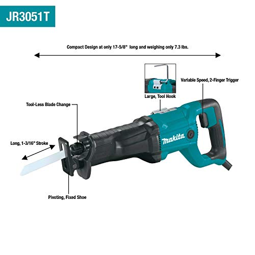 Makita JR3051T Recipro Saw - 12 AMP