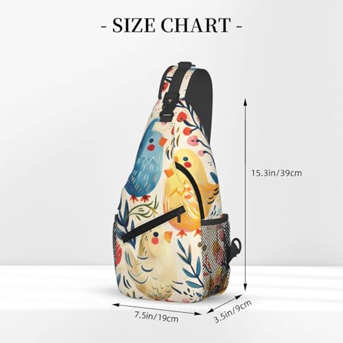 Bolso bandolera con diseño de gallo para mujer y hombre miniatura 3