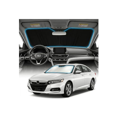 for Honda Accord Sun Shade Windshield Cover - Custom Fit Accord Accessories 2022-2025 2026 Sunshade Foldable UV Protection & Heat Shield Sun Visor Accessories