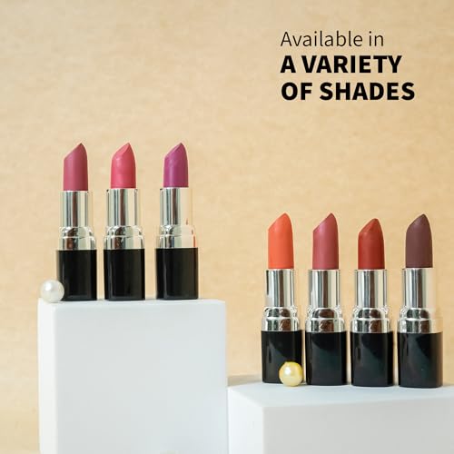 Image of Barva Natural & Moisturising Lipsticks Made Using Pure Ghee, Kokum Butter And Mineral Colours, 4.3g (Elegant Red 612)