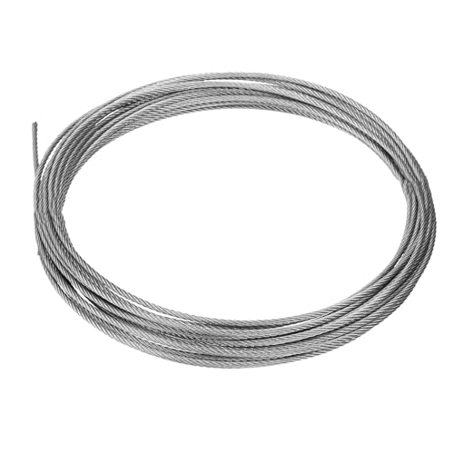 Cable de acero inoxidable 304 de 3mm de 10 metros y 7x7 hebras para barandillas