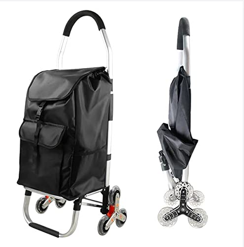 Tragbarer Trolley / Faltbarer Einkaufstrolley / 2 Schuss Marktwagen - 50 kg / A für Ladekapazität pro 2 Runden – Bild 4