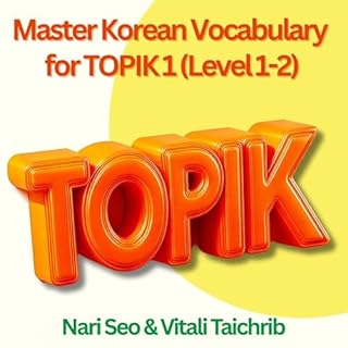 Couverture de Master Korean Vocabulary for TOPIK 1 (Level 1-2)