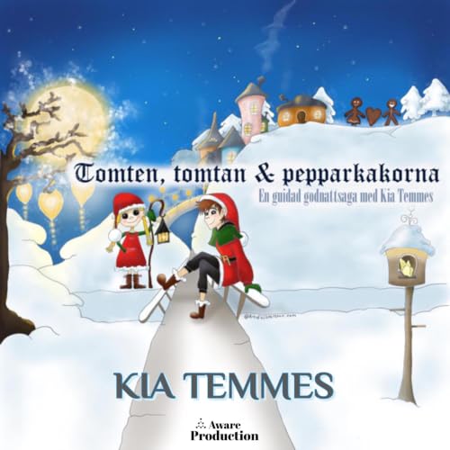 『Tomten, tomtan och pepparkakorna, en guidad godnattsaga』のカバーアート