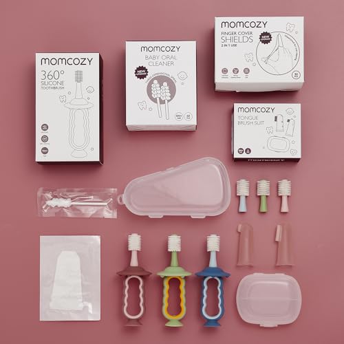 Image of Momcozy Baby Tongue Cleaner Baby Toothbrush Disposable Oral Cleaner 80Count