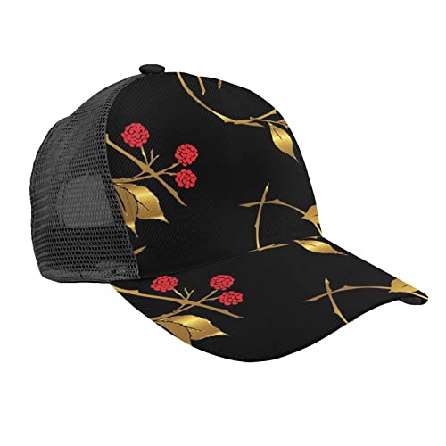 Photo de KJHBVND Blackberries Grande casquette de baseball réglable anti-UV, chapeau de soleil en coton délavé pour homme et femme, Noir , taille unique