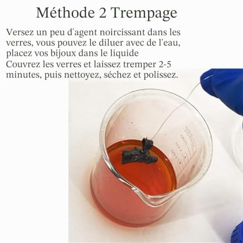 Solution d'oxydant en Argent SOFEAo Argent Sterling oxydant la Fabrication de Bijoux rétro Gel Patine – vue 5