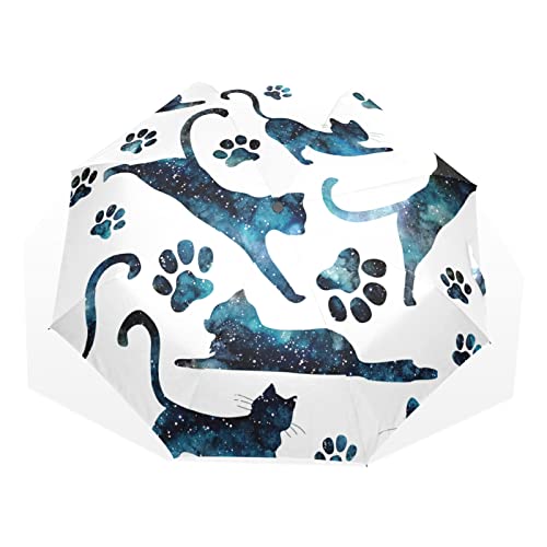 Parapluie galaxie coupe-vent pliable et compact pour homme et femme extérieur