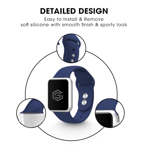 Image of GRIPP Soft Silicone Watch Strap for 40mm /41mm /42mm, Watch Series 11 /10 /9 /8 /7 /6 /5 /4 /3 /2 /1, SE 3 /2 /1, Slim, Lightweight, Adjustable (Watch Not Included)