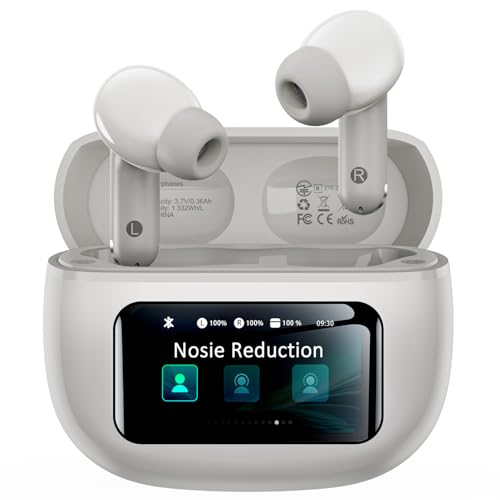 Wireless Earbuds, Ear Buds Active Noise Cancelling with Charging Case, 6.0 Bluetooth Earbuds with AI Clear Calls, 40H Playtime for Sports & Working, Stereo Sound Headphones for iPhone/Android/iPad - 2