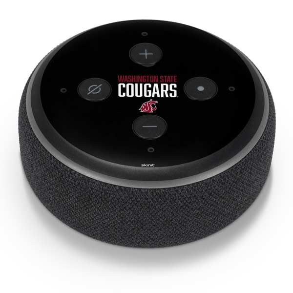 Skinit Decal Audio Skin Compatible with Amazon Echo Dot 3 - Officially Licensed Washington State University Cougars Design
