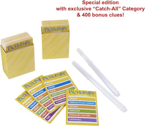 Mattel Games Pictionary Classic Board Game of Drawing & Guessing for Families & Game Night, Team Play with Unique Catch-All Category for Players 8+ Years by Mattel Games - Used condition - Image 2