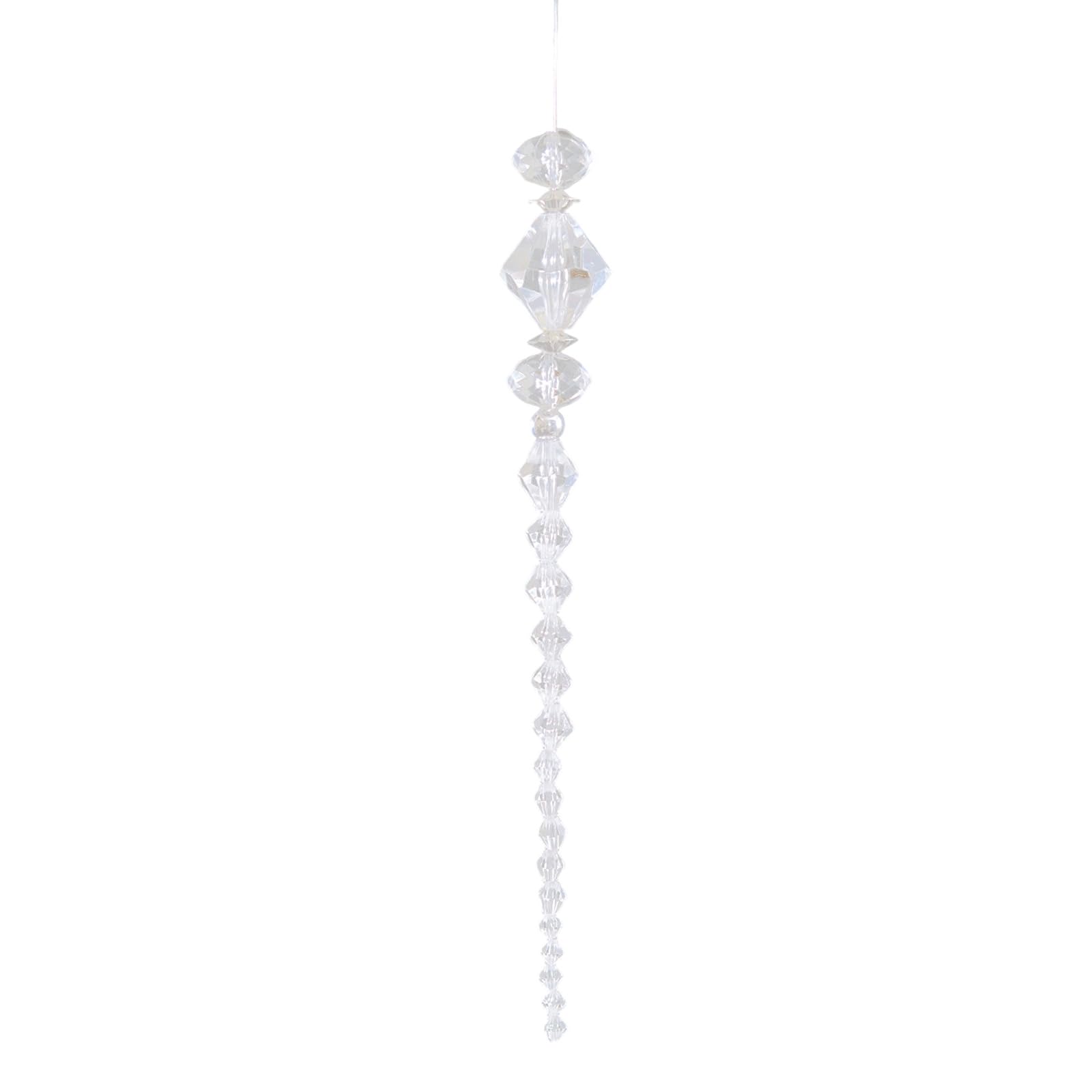Shatterproof Acrylic Snowflake Ornament Crystal Ice Drops Hanging Decoration for Wedding Christmas Tree Decoration Hanging Snowflake Ornament