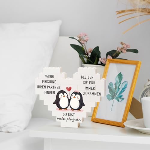 Greatabox Jahrestag Geschenk für Ihn Sie, Ich Liebe Dich Geschenke für Männer Frauen, Hochzeitstag Geschenke für Männer, Liebesgeschenke Partner zum Valentinstag Weihnachten, Herzförmige Ornamente