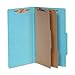 Wholesale CASE of 5 - ACCO 3" Exp. 2 Partition Classification Folders-Classification Folders, 3" Exp, Legal, 2 Partition, Sky Blue