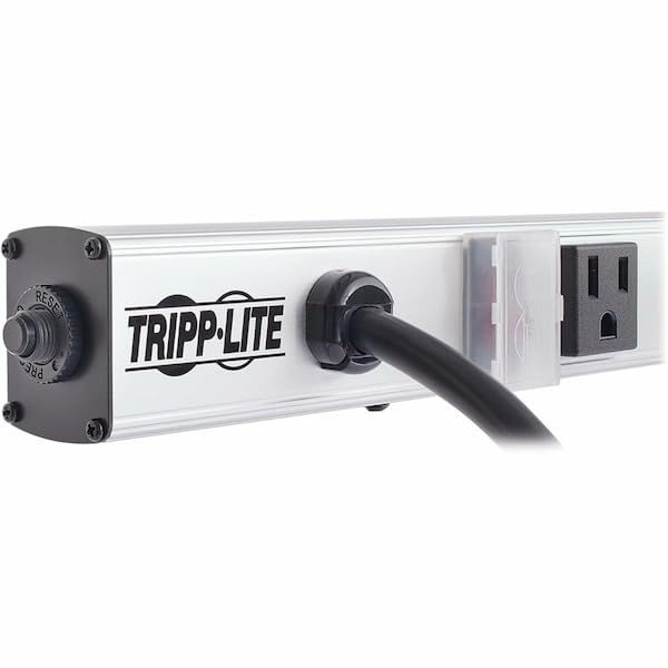 Tripp Lite PS2408RA Extensión Eléctrica con 8 tomas ángulo recto, 24 pulg. longitud, cable de 15 pies y enchufe 5-15P miniatura 2