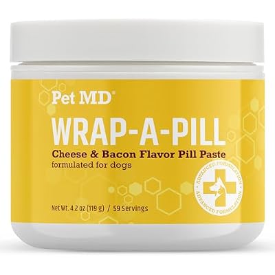 Pet MD Wrap A Pill Cheese & Bacon Flavor Pill Paste for Dogs - 4.2 oz