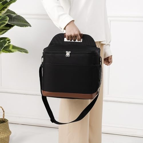 Bolsa de almuerzo aislada para mantener comida caliente con forro de PEVA lavable E 7