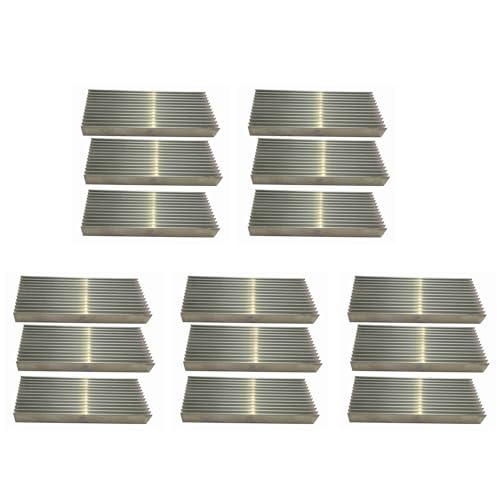 Amplificador disipador de aluminio anodizado 100x40x11mm bloques de alta conductividad