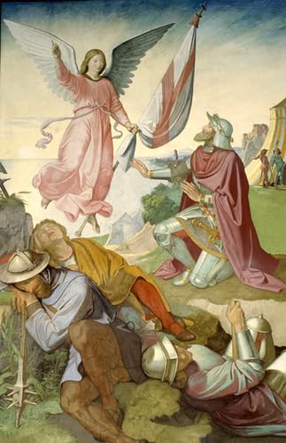 Tableau la Vision de Godefroy de Bouillon | Déco Murale Abstrait 60x90cm