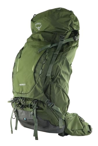 Image of Osprey Kestrel 58L Men's Backpacking Backpack, Bonsai Green, S /M