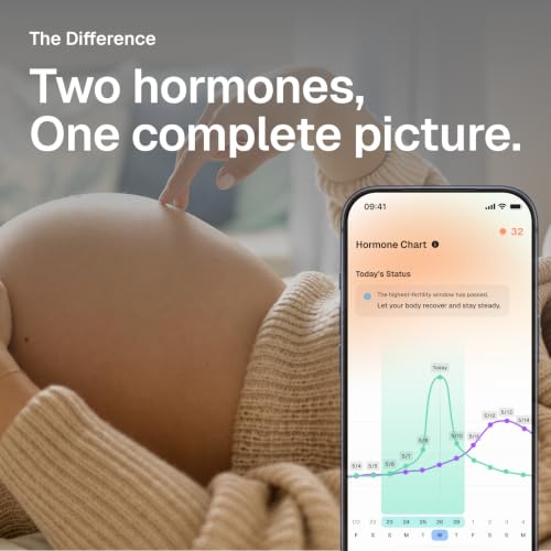 Image of Digital Ovulation Test Kit, LH & PdG Monitor with 20 Test Strips | Fertility Monitor & Hormone Tracker for Women with App, 5-Min Results, Predict & Confirm Ovulation at Home