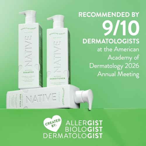 Native Sensitive Body Wash, Hypoallergenic Fragrance, 24 Hour Moisturization for Sensitive Skin, Free from 81 Known Allergens, Naturally Derived Ceramides, Bare Melon Scent, 18 Fl Oz - image 5