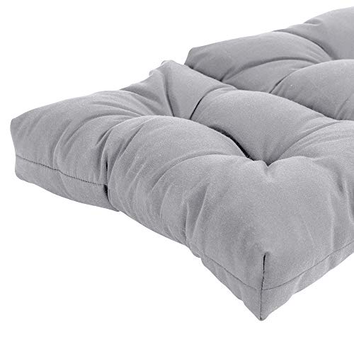 Image of QILLOWAY Outdoor Chaise Lounge Cushion 74x22x4 Inch, Waterproof Weather Resistant Replacement Pad for Patio Pool Furniture, Gray,White