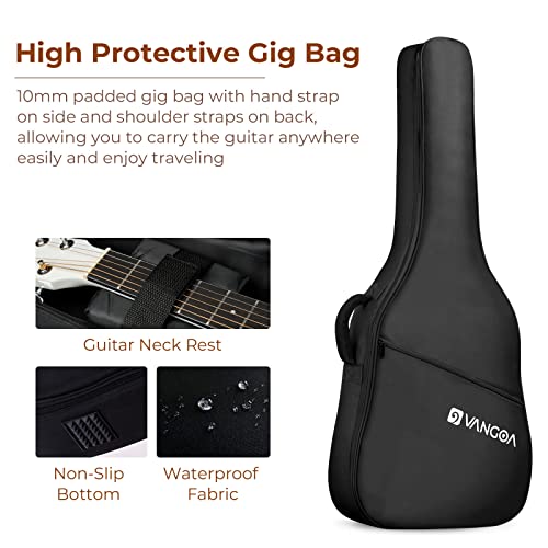 Vangoa Guitare Acoustique 4/4 Guitare Folk Country Pan coupé 41 Pouces pour Adulte Débutants Intermédiaire avec Guitare… - Les Beatles, Paul McCartney, John Lennon, RIngo Starr, George Harrison Vangoa Guitare Acoustique 4/4 Guitare Folk Country Pan coupé 41 Pouces pour Adulte Débutants Intermédiaire avec Guitare… – Image 7