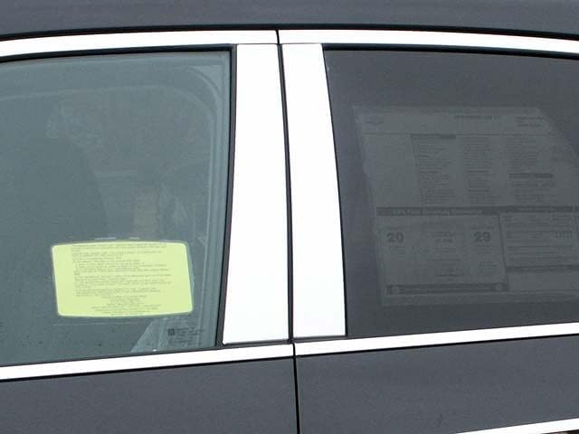 QAA is Compatible with 2010-2017 Chevrolet Equinox 4 Piece Stainless Pillar Post Trim PP50160