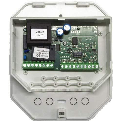 08880718rw Zentrale Steuereinheit für 2 Motoren, Sonne, Wind und Regen, RX 433 MHz (Ver. W), 30 VAC