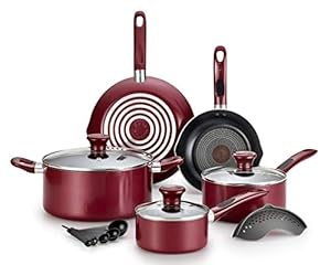 Tefal Excite ProGlide Kochgeschirr-Set 14-teilig Bordeauxrot