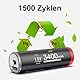 Delyeepow USB-C AA Akkus Lithium Wiederaufladbare, 1.5V 3400mWh USB Wiederaufladbare AA Batterien mit 2-in-1 USB-C Ladekabel, 1 Stunden Schnellladung, 1500 Zyklus, 4 Stück