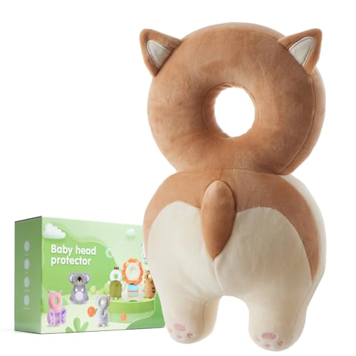 Image of Baby Fall Back Head Protector - Baby Head Protector Backpack for Crawling Walking Gifts - Adjustable Toddlers Head Safety Pad Cushion