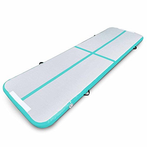 E-riding 13ft Inflatable Gymnastics Air Track Tumbling Mat 4 Inch Thickness for Home