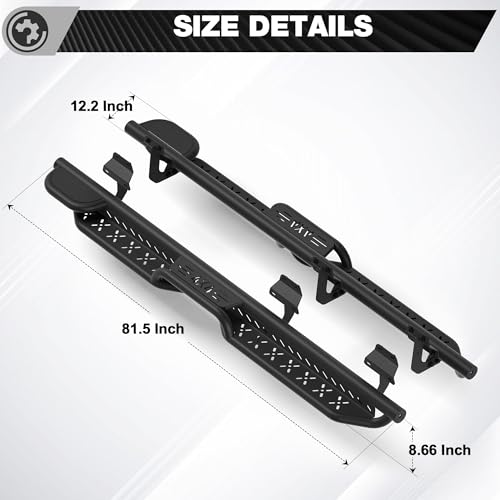 Estribos laterales para Ford F-150 SuperCrew 2015-2025 miniatura 3