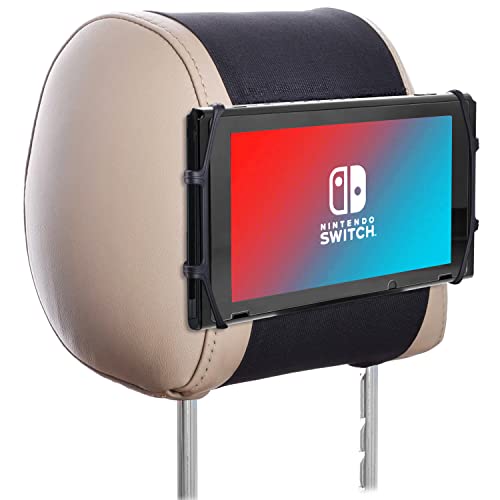 Damoaa Soporte Tablet Coche reposacabezas Compatible con Nintendo Switch to Universal valido para Todos los reposacabezas facil instalacion