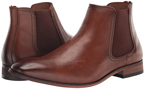 Tommy Hilfiger Men's Syler Chelsea Boot, Dark Tan, 10 #TOP6