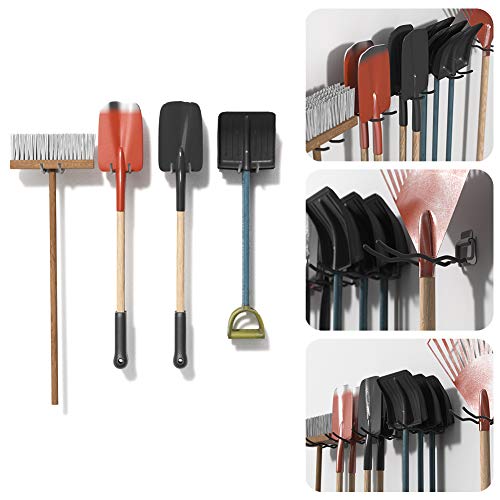 Torack 435588 Garage Hooks Tool Organizer, 4 Pack Heavy Duty Steel 12 Inch Wave Hooks thumb #1
