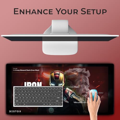 Image of BESTOR Mouse pad with Precise Cut Edges, Waterproof Surface & Non-Slip Rubber Base Stitched Edges Gaming Mouse Mat for Laptop (60cmx34cm)