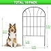 Decorative Animal Barrier Fencing, 10 Pack, 24in (H) x 11ft (L) Metal Wire Panel Garden Border, No Dig, Dog & Rabbit Fence with Ground Stakes