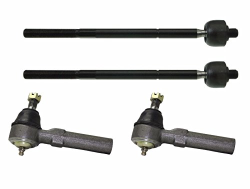 PartsW - 4 PC Kit for Chrysler Neon 2000-2002/Dodge Neon 2000-2005/Dodge SX 2.0 2003-2005/Plymouth Neon 2000-2001 +MORE (Check Models), Steering Inner and Outer Tie Rod Ends Driver Passenger Side