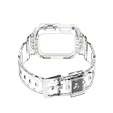 Ya en manzanajugosa.com: Correa Compatible con Apple Watch 40mm 41mm 44mm 45mm 49mm, Transparente Correas Deportivas Rugged con Funda para iWatch Series 9 8 7 6 5 4 SE Ultra (40/41mm, Transparente)