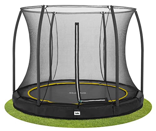 Salta Comfort Edition Ground - Bodentrampolin mit Sicherheitsnetz - ø251cm - Rund - Schwarz